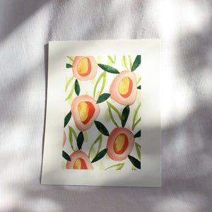 PEACH DONUT TREE PRINT // AFFICHE PEACH DONUT TREE