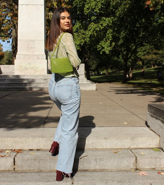 RECTANGLE HANDBAG - SAGE GREEN // SAC À MAIN RECTANGLE - VERT SAUGE