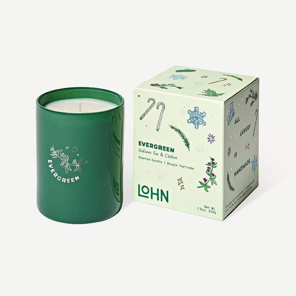 HOLIDAY SCENTED CANDLE - EVERGREEN // CHANDELLE PARFUMÉE DES FÊTES - CONIFÈRE