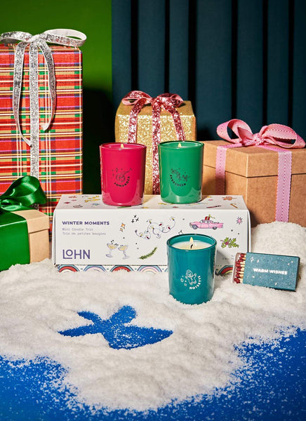 HOLIDAY SCENTED CANDLE GIFT SET // COFFRET CADEAU CHANDELLES PARFUMÉES DES FÊTES