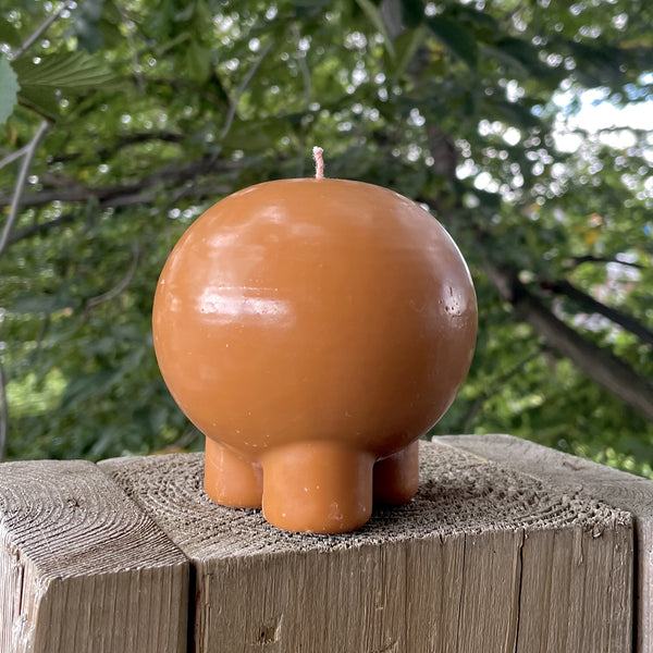 UNSCENTED CANDLE - PLUMP IN TERRACOTTA // CHANDELLE NON PARFUMÉE - PLUMP TERRACOTTA