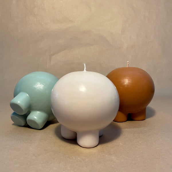 UNSCENTED CANDLE - PLUMP IN TERRACOTTA // CHANDELLE NON PARFUMÉE - PLUMP TERRACOTTA